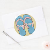 Gestructureerde Flipflops Sticker (Envelop)