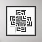 Gestructureerde geometrie | Modern Canvas Afdruk (Voorkant)