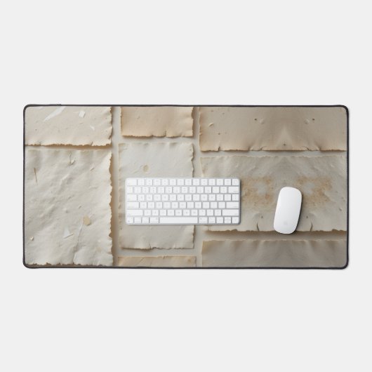 Gestructureerde handgemaakte papier platte lay bureaumat (Keyboard & Muis)