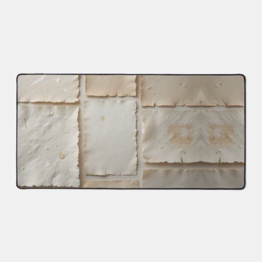 Gestructureerde handgemaakte papier platte lay bureaumat (Voorkant)