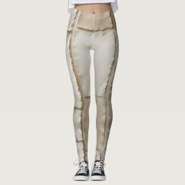 Gestructureerde handgemaakte papier platte lay leggings