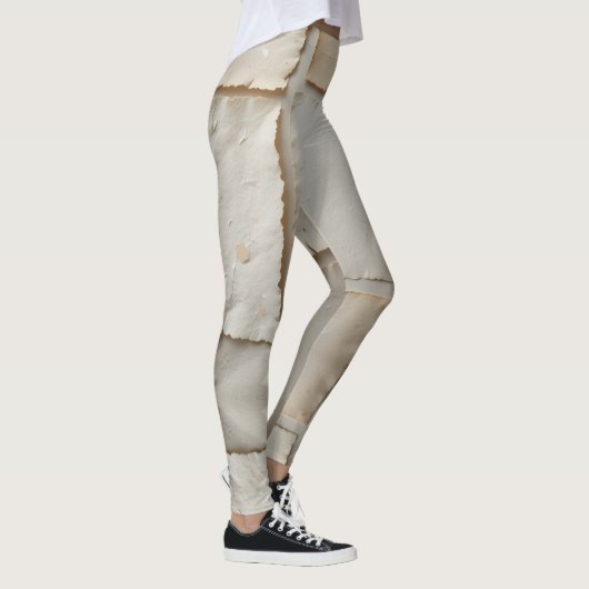 Gestructureerde handgemaakte papier platte lay leggings (Rechts)