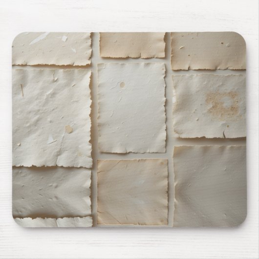 Gestructureerde handgemaakte papier platte lay muismat (Voorkant)