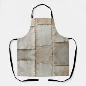 Gestructureerde handgemaakte papier platte lay schort (Voorkant)