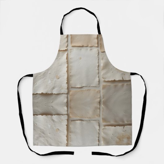 Gestructureerde handgemaakte papier platte lay schort (Voorkant)