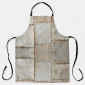 Gestructureerde handgemaakte papier platte lay schort (Voorkant)