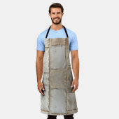 Gestructureerde handgemaakte papier platte lay schort (Gedragen)