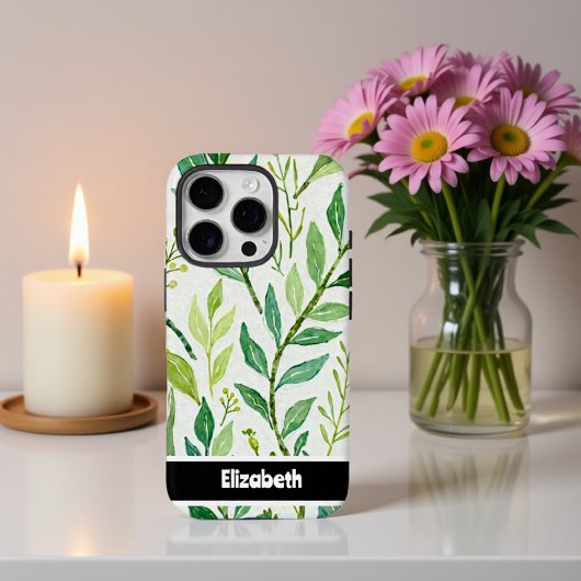 Gestructureerde Impasto Greenery-smartphone Case-Mate iPhone Case