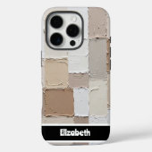 Gestructureerde Impasto Neutral Block-smartphone Case-Mate iPhone Case (Achterkant)