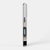Gestructureerde Impasto Neutral Block-smartphone iPhone Hoesje (Rechterkant)