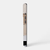 Gestructureerde Impasto Neutral Block-smartphone iPhone Hoesje (Linkerkant)