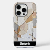Gestructureerde Impasto Neutral Mosaic-smartphone Case-Mate iPhone Case (Achterkant)
