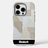 Gestructureerde Impasto Neutral Radial Smartphone Case-Mate iPhone Case (Achterkant)