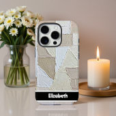 Gestructureerde Impasto Neutral Radial Smartphone iPhone Hoesje