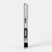Gestructureerde Impasto Neutral Radial Smartphone iPhone Hoesje (Rechterkant)
