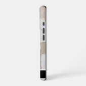 Gestructureerde Impasto Neutral Radial Smartphone iPhone Hoesje (Linkerkant)