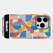 Gestructureerde Impasto Pastelblok Smartphone Case-Mate iPhone Case (Achterkant (horizontaal))