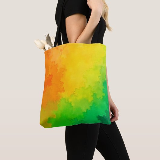 Gestructureerde kleurenmix tote bag (Dichtbij)