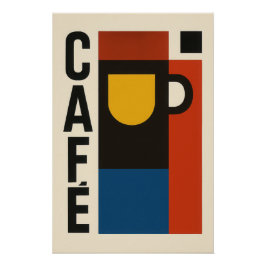 Gestructureerde koffie perfect poster