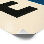 Gestructureerde koffie perfect poster (Hoek)