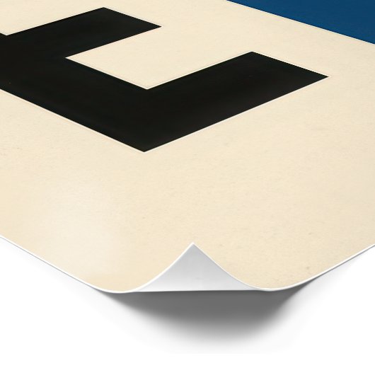 Gestructureerde koffie perfect poster (Hoek)