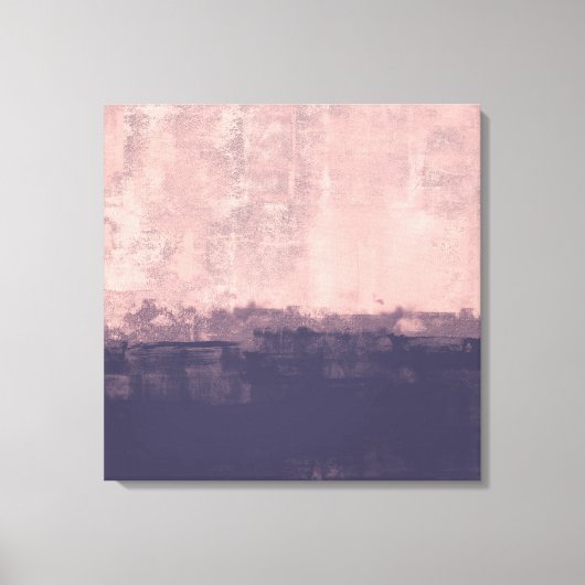 Gestructureerde kunststijl Roze marineblauw Abstra Canvas Afdruk (Voorkant)