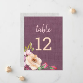 Gestructureerde Paars Rozen van het Kanvas Aankondiging