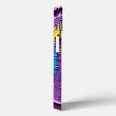 Gestructureerde Paarse Gele Blauwe Kleur Plezierig Case-Mate iPhone Case (Achterkant / Rechts)