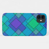 Gestructureerde patches meerkleurige streken Case-Mate iPhone case (Achterkant (horizontaal))