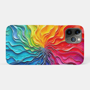 Gestructureerde Regenboog Draaikunst Case-Mate iPhone Case