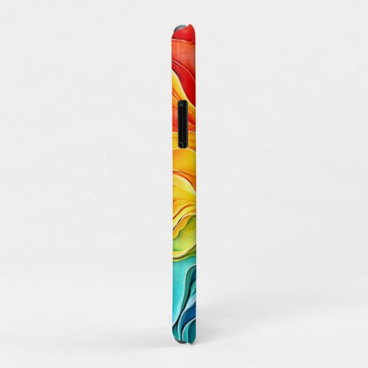 Gestructureerde Regenboog Draaikunst Case-Mate iPhone Case (Achterkant/rechts)