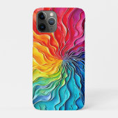 Gestructureerde Regenboog Draaikunst Case-Mate iPhone Case (Achterkant)