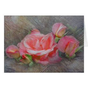 Gestructureerde roos familie