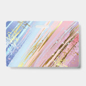 Gestructureerde Roze Achtergrond Badge (Achterkant)