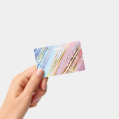 Gestructureerde Roze Achtergrond Badge (Handheld)