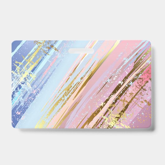 Gestructureerde Roze Achtergrond Badge (Voorzijde)