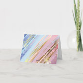 Gestructureerde Roze Achtergrond Bedankkaart (Achterkant)