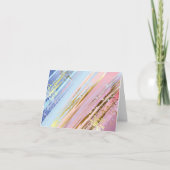 Gestructureerde Roze Achtergrond Bedankkaart (Voorkant)