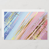 Gestructureerde Roze Achtergrond Briefpapier (Voorkant / Achterkant)