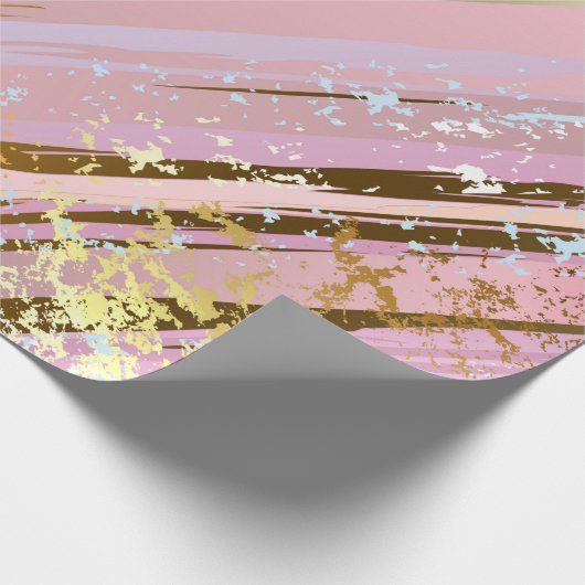 Gestructureerde Roze Achtergrond Cadeaupapier (Hoek)