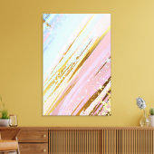 Gestructureerde Roze Achtergrond Canvas Afdruk (Insitu (Woonkamer))