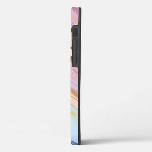 Gestructureerde Roze Achtergrond Case-Mate iPhone Case (Achterkant / Links)