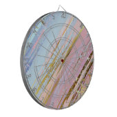 Gestructureerde Roze Achtergrond Dartbord (Voorkant Links)