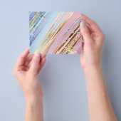 Gestructureerde Roze Achtergrond Flyer (Hand)