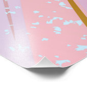 Gestructureerde Roze Achtergrond Foto Afdruk (Hoek)