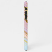 Gestructureerde roze achtergrond iPhone hoesje (Linkerkant)