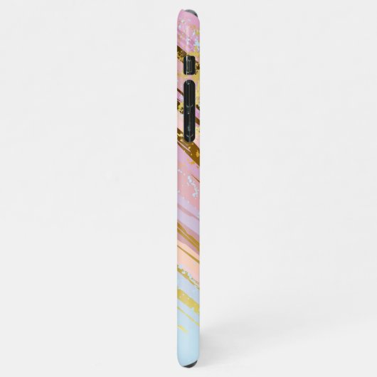 Gestructureerde roze achtergrond iPhone hoesje (Linkerkant)