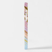 Gestructureerde Roze Achtergrond iPhone Hoesje (Linkerkant)