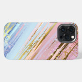 Gestructureerde Roze Achtergrond iPhone Hoesje (Achterkant horizontaal)