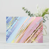 Gestructureerde Roze Achtergrond Kaart (Staand voorkant)